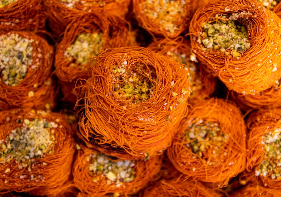 Baklava with syrup