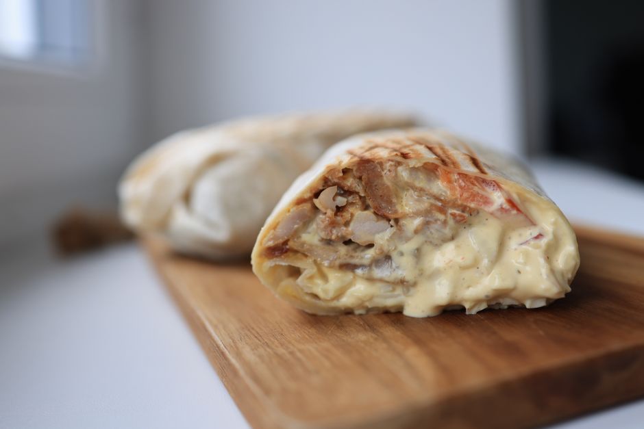 Chicken shawarma wrap (gluten-free)