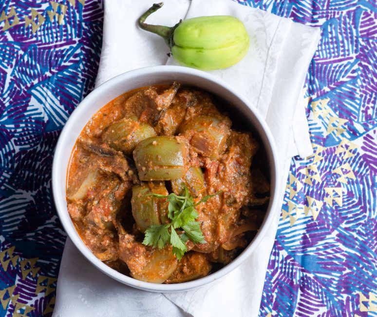 Eggplant stew no rice (with chicken)