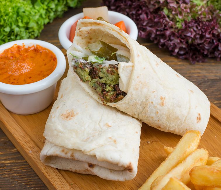 Falafel wrap (gluten-free)