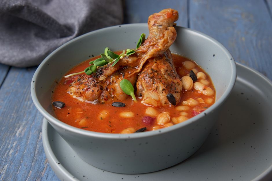 Green beans stew no rice (with chicken)