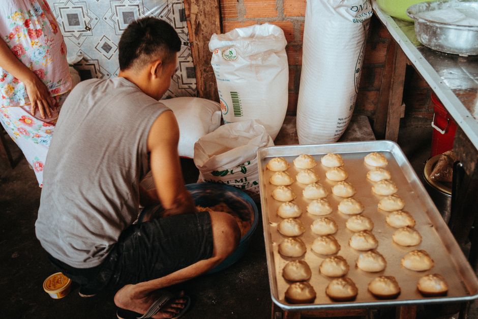 Homemade rice-flour bread