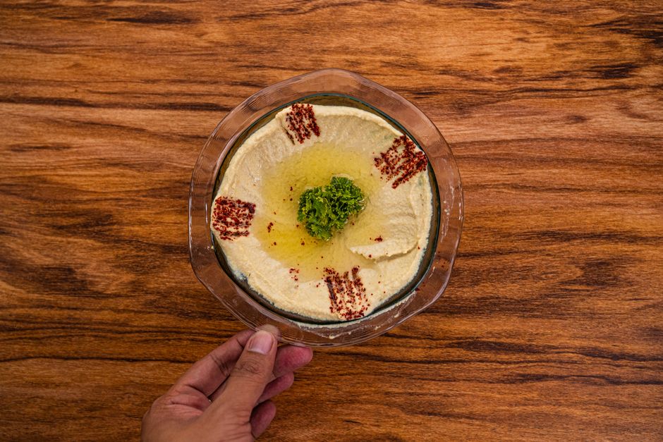 Hummus with olive oil