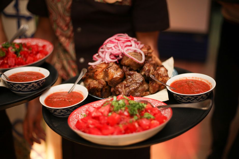 Kofta tray tomato