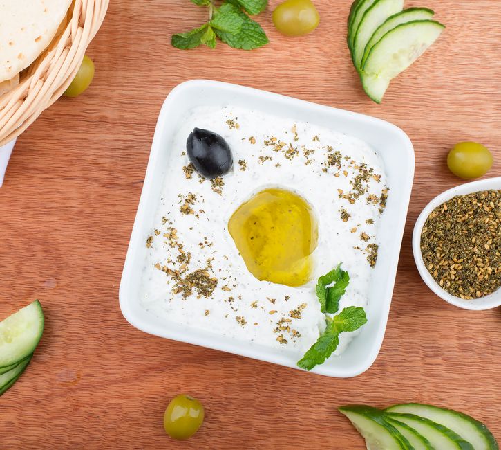 Labneh (strained yogurt)