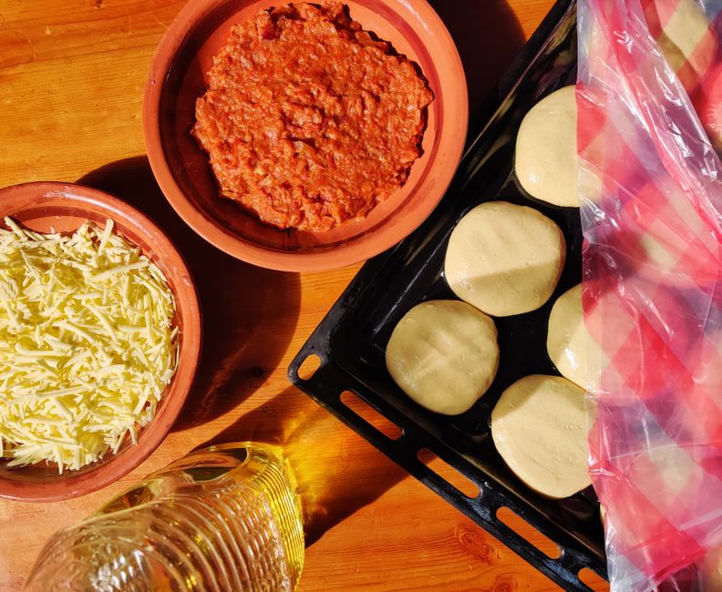 Libyan bazin (barley dough with sauce)