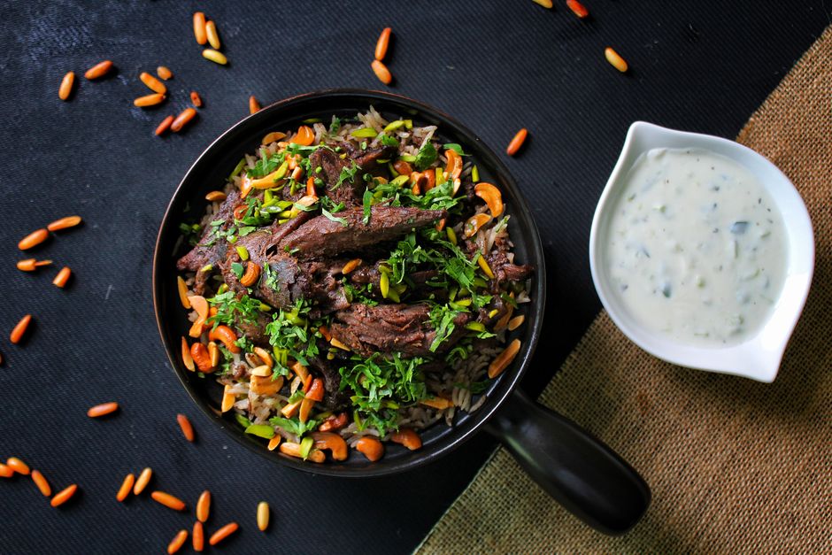 Molokhia with rice (meat 250g)
