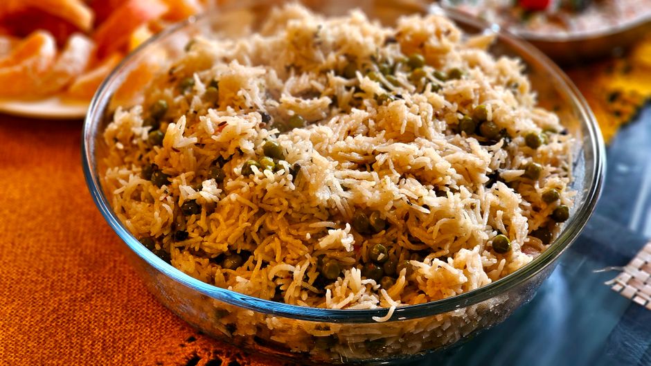Peas stew with rice (meat 250g)