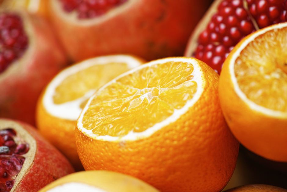 Pomegranate + orange
