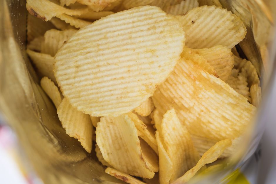 Potato chips (plain)