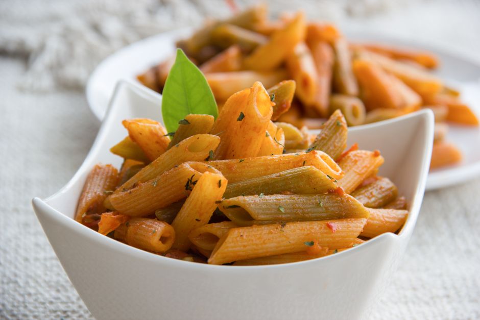 Rice & lentil pasta cooked