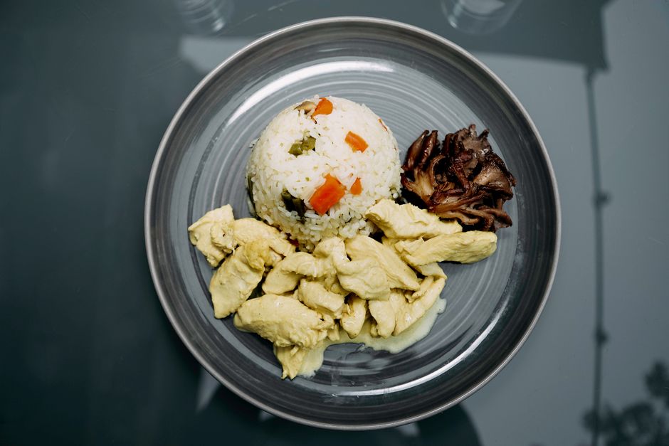 Rice with chicken