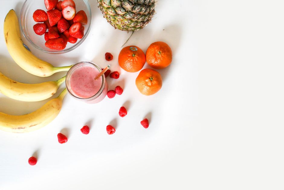 Strawberry + banana juice