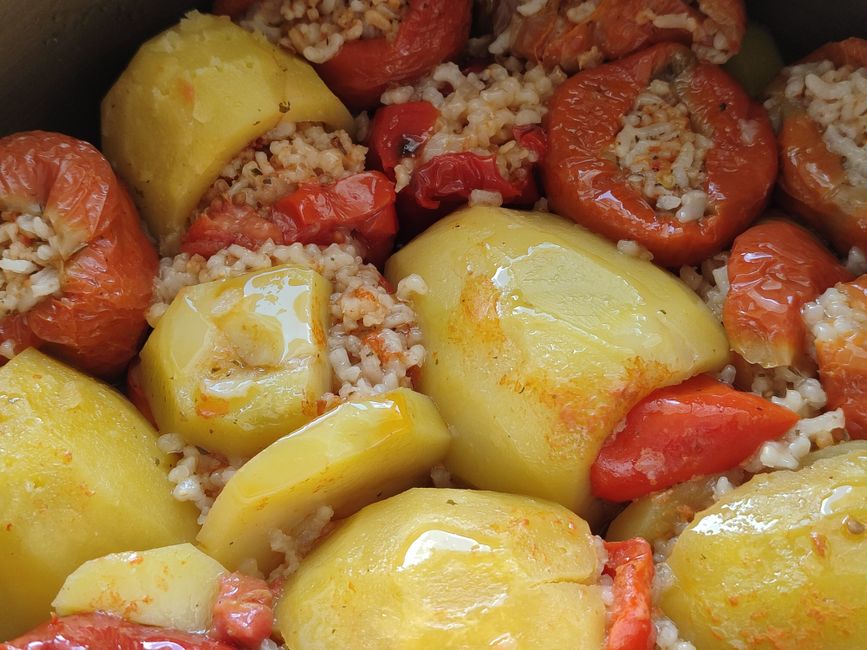 Stuffed peppers (Rice & meat)