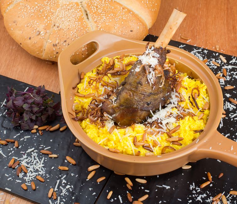 Thareed (bread and broth stew)