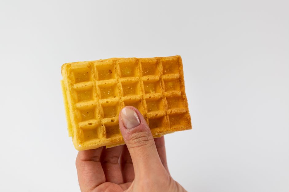 Waffle plain (cooked)