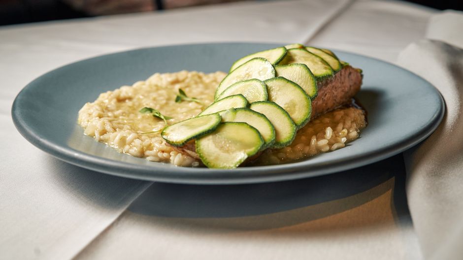Zucchini stew with rice (meat 125g)